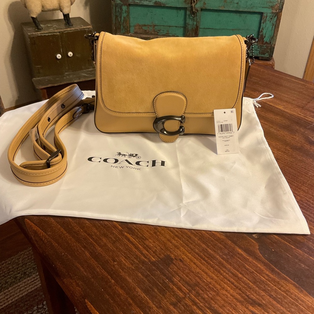 Coach Suede Soft Tabby NEW!